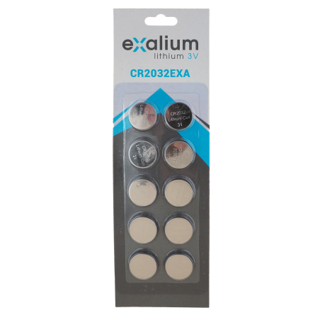 Lithium battery 3V 220mAh EXALIUM (blister of 10) (CR2032EXA)