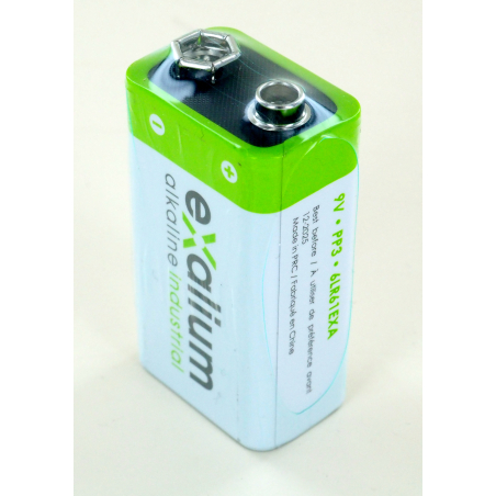 Exalium Industrial 6LR61 9V alkaline battery
