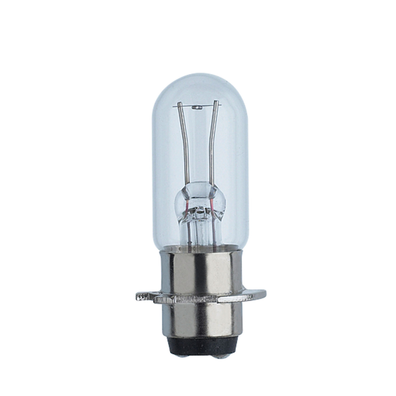 Lamp Incandescence ELECTRICAL 6V 15W 2.5A P15D con Ghiera Filamento Orizzontale Piatto