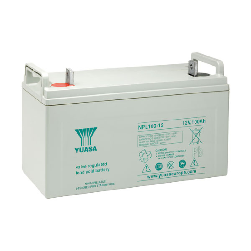 Battery Lead 12V 100Ah Yuasa (407X172X241) (NPL100-12FR)