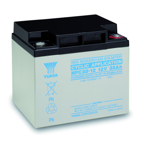 Batteria Piombo 12V 38Ah Yuasa (197X165X170) (NPC3812)