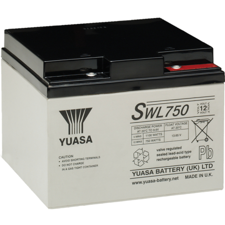 Battery Lead 12V 25Ah Yuasa (166X175X125) M5 (SWL750)