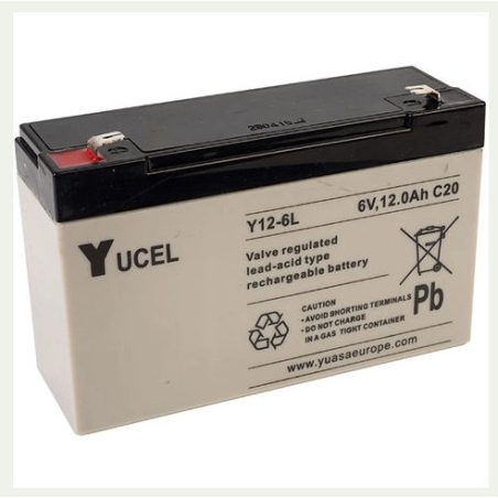 Battery Lead 6V 12Ah Yuasa (151X50X100) F2 (Y12-6L)