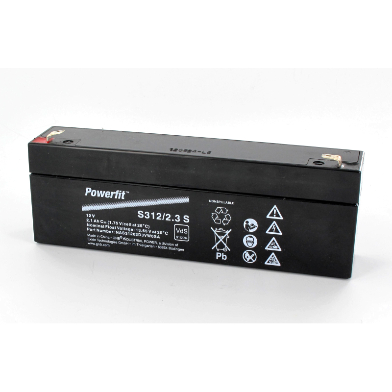 Battery Lead 12V 2.3Ah Exide (179X35X65) (S312/2.3S)
