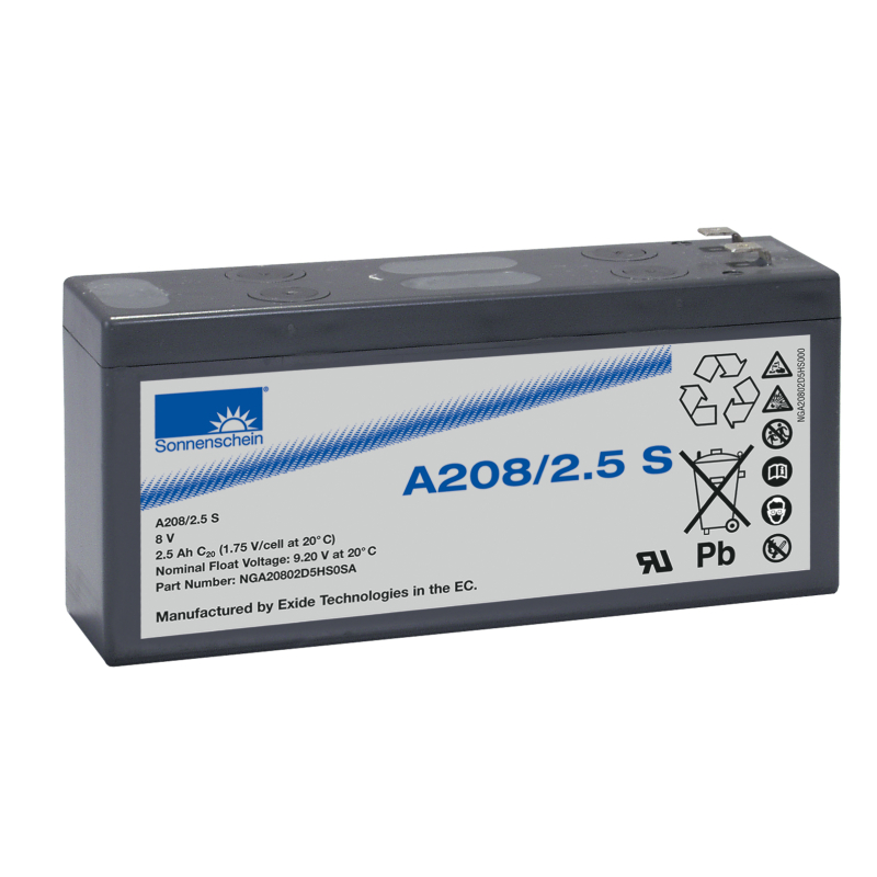 Battery Lead 8V 2.5Ah Exide (134X37X67) (A208/2.5S)