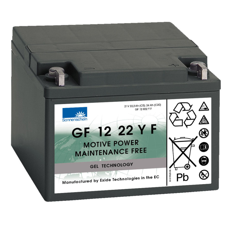 Battery Lead 12V 24Ah Exide (176X167X126) (GF12022YF)