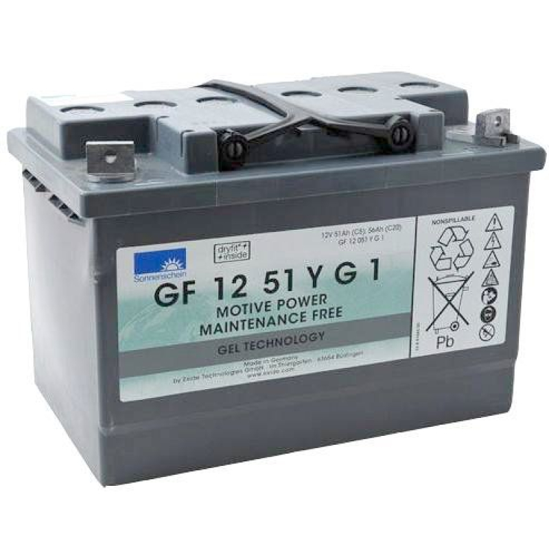 Battery Lead 12V 50Ah Exide (278X175X190) (GF12051YG1)