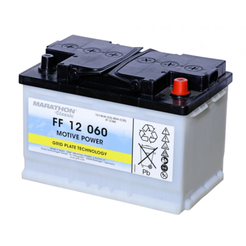 Battery Lead 12V 60Ah Exide (278X175X190) +D (FF12-060)