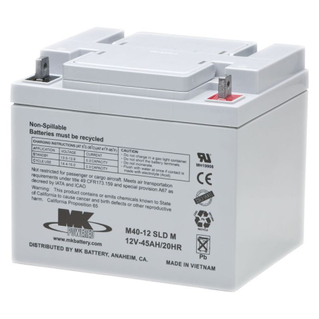 BATTERIE GEL 12V 40Ah MK POWERED