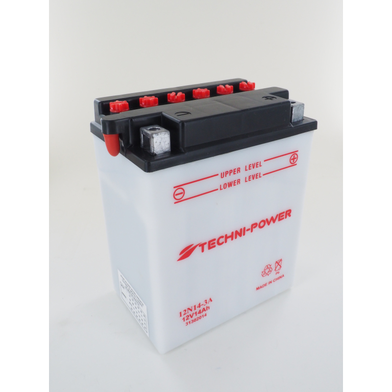 Batterie Plomb Démarrage 12V 14Ah +D 12N14-3A avec acide