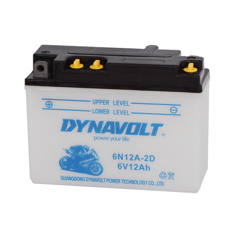 Lead 6V 12 battery Ah (= B54-6) startup motorcycle Landport
