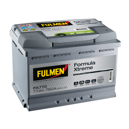 Batterie Démarrage Fulmen Xtrem FA770 12V 77Ah 760A En