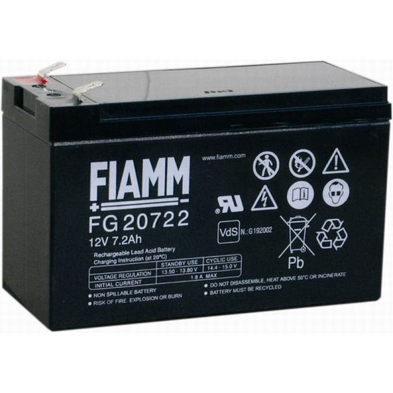 Batteria Piombo 12V 7.2Ah Fiamm (151X65X99) (FG20722)