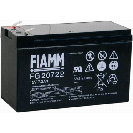 Batteria Piombo 12V 7.2Ah Fiamm (151X65X99) (FG20722)
