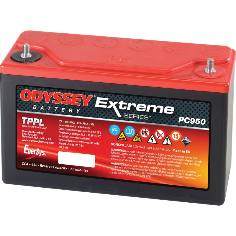 Battery Lead 12V 34Ah ENERSYS (250X97X152) (PC950)