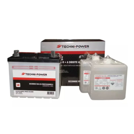 Batterie Motoculture 12V 24Ah U1-9 +D  (196x131x184)