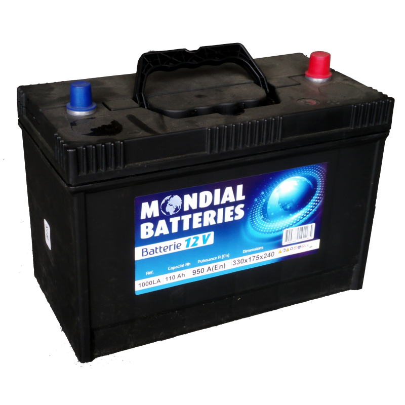 Batterie Démarrage 12V 110Ah 950EN (330x175x240) +MILIEU