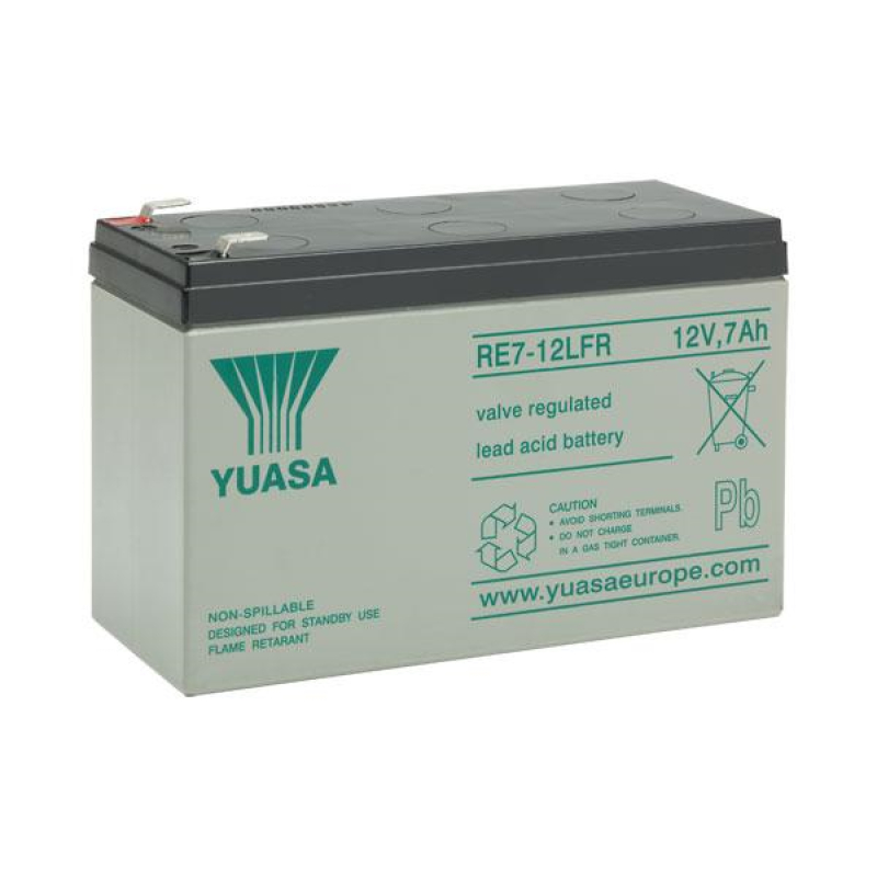Batteria Piombo 12V 7Ah Yuasa (151X65X98) (RE7-12LFR)