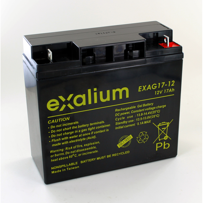 Battery Lead 12V 17Ah EXALIUM (181X76X167) M5 (EXAG17-12)