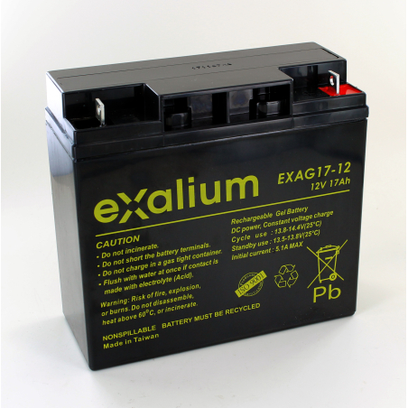 Batteria Piombo 12V 17Ah EXALIUM (181X76X167) M5 (EXAG17-12)