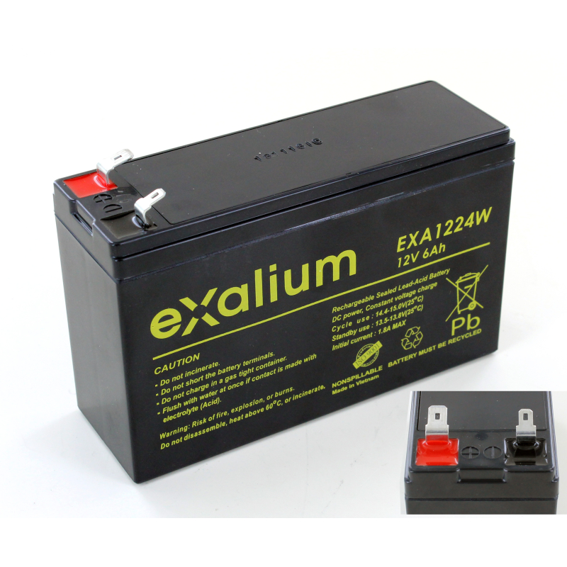 Battery Lead 12V 6Ah EXALIUM (151X51X94) (EXA1224W)