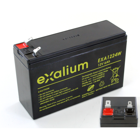 Battery Lead 12V 6Ah EXALIUM (151X51X94) (EXA1224W)