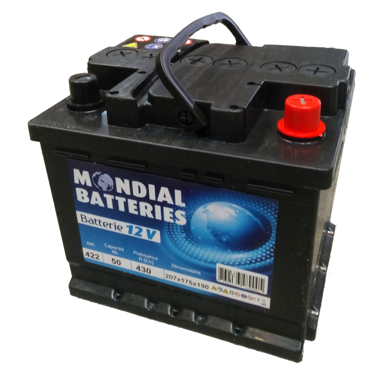 BATTERIE 12V 50Ah Démarrage +D -L1D