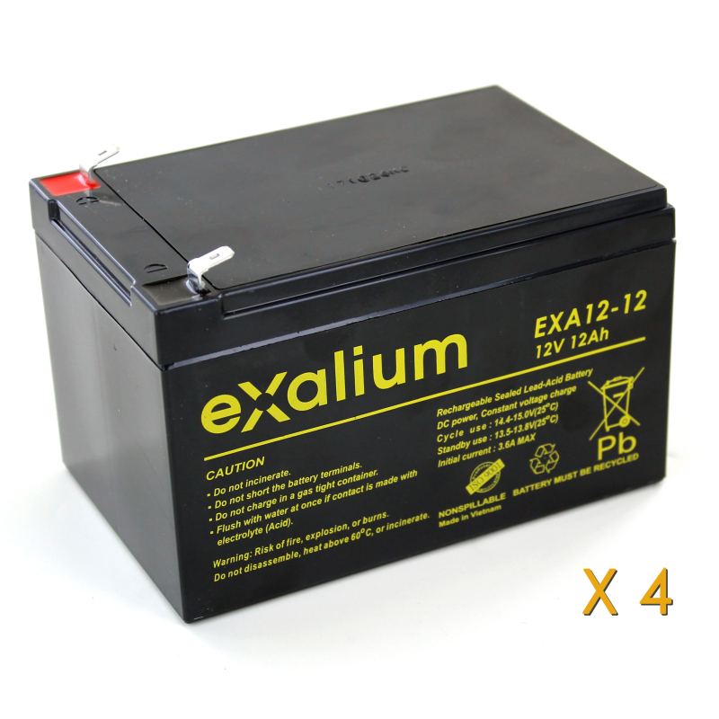 Battery Lead 12V 12Ah EXALIUM (151X98X98) (EXA12-12FR-C4)