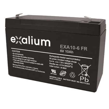 Battery Lead 6V 10Ah EXALIUM (151X50X100) F1 (EXA10-6FR)
