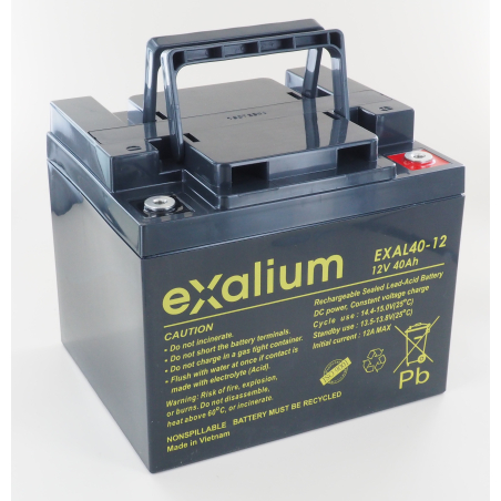 Batteria Piombo 12V 40Ah EXALIUM (198X166X171) (EXAL40-12)