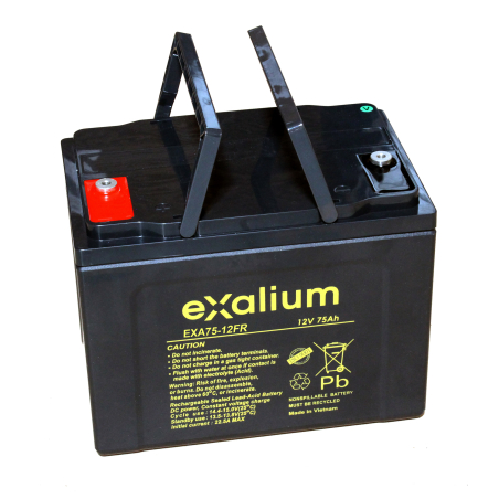 Battery Lead 12V 75Ah EXALIUM (260X170X202) (EXA75-12FR)
