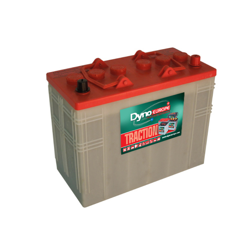 Battery 12V 118Ah lead open semi-traction decharge slow +D