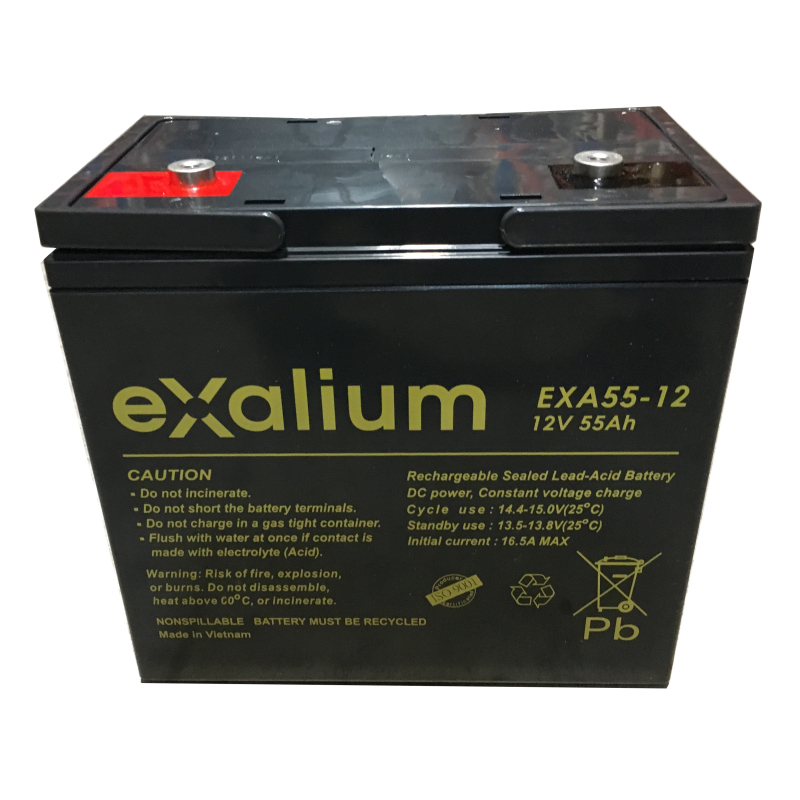 Battery Lead 12V 55Ah EXALIUM (226X135X229) (EXA55-12)