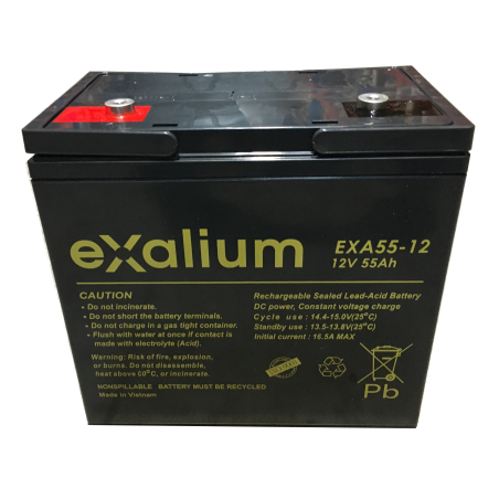 Battery Lead 12V 55Ah EXALIUM (226X135X229) (EXA55-12)