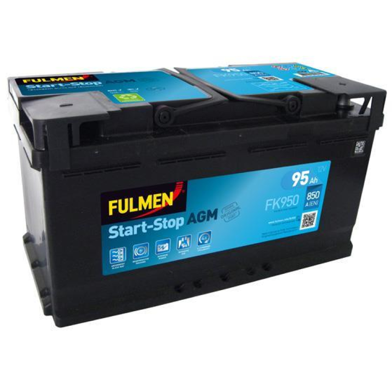 Battery lead Demarrage FULMEN 12V 95Ah 850 A (353 x 175 x 190) +D (FK950)