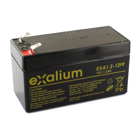 Carton 20 Batteries 12V 1.2Ah FR EXA1.2-12FR