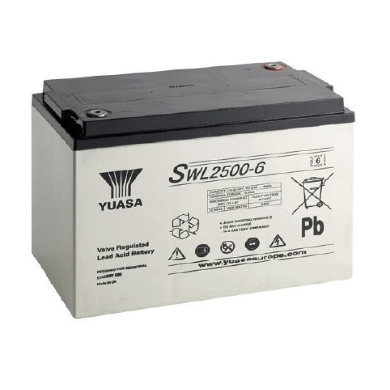 Batteria Piombo 6V 180Ah Yuasa (297X182X232) M6 (SWL2500-6)