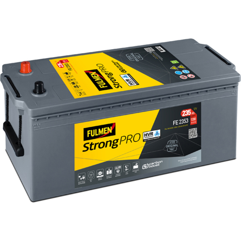 Batterie démarrage 12V 235Ah 1150A Strong Pro HVR FULMEN