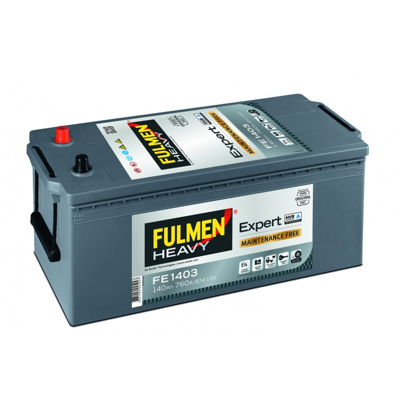 Batterie démarrage FULMEN 12V 140Ah 760A Strong Pro HVR FE1403