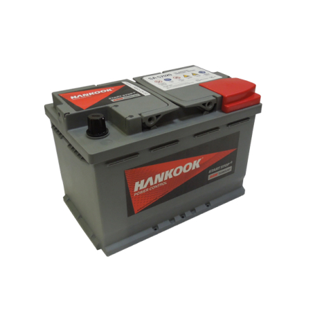 Batterie plomb demarrage Hankook 12V 70Ah 760A AGM Start/stop