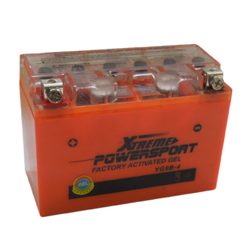 Batterie démarrage plomb gel 12V 8Ah 75A sans entretien YG9B-4