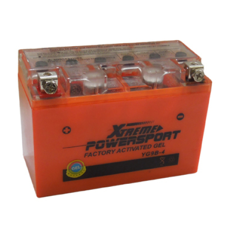 Batterie démarrage plomb gel 12V 8Ah 75A sans entretien YG9B-4