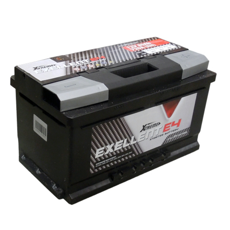 Batterie plomb démarrage 12V 80Ah 720A sans entretien Exellent E4