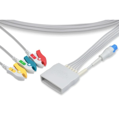 Set di 3 fili di telemetria, terminazione morsetto (con SPO2) per MX40 PHILIPS (989803171911)