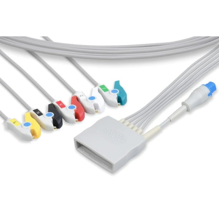 Set di 5 fili per telemetria, terminazione morsetto (con SPO2) per MX40 PHILIPS (989803171951)