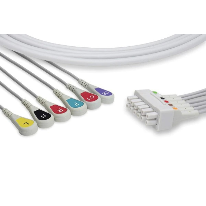 Cavo di telemetria IEC a 6 fili con finitura a scatto per ApexPro CH GE HEALTHCARE