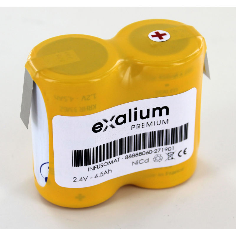Batterie 2,4V 4,5Ah pour pompe à perfusion Infusomat