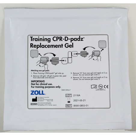 5 paia di patch adesivi per elettrodi Zoll