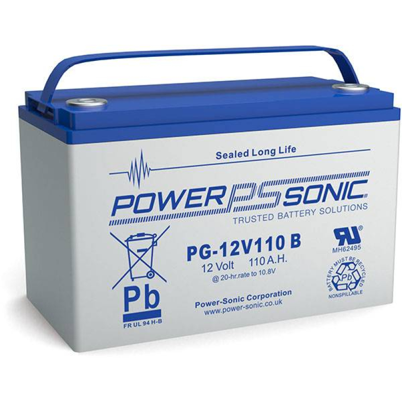 Battery Lead 12V 110Ah Power Sonic (330X173X212) M8 (PG12V110M8)