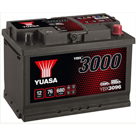 Lead battery start 12V 76Ah 680A SMF Yuasa (YBX3096)